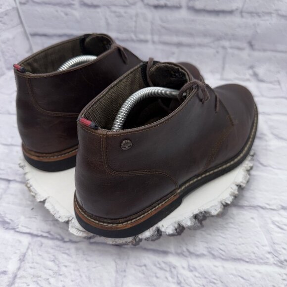Timberland Earthkeeper Anti Fatigue Brook Park Brown Leather Chukka Boots Sz 9.5 - Picture 7 of 12